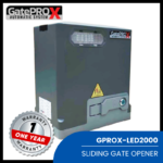 FOTO GATE PRO X MESIN PAGAR SLIDING OTOMATIS 2 TON LED GPROX-LED2000 TERBARU