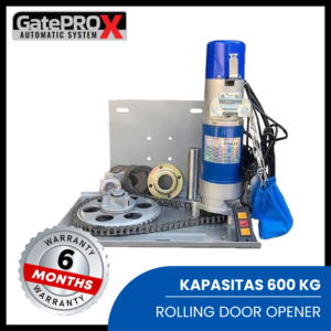 FOTO GATE PRO X ROLLING DOOR OPENER 600 KG MESIN PINTU GULUNG OTOMATIS MURAH