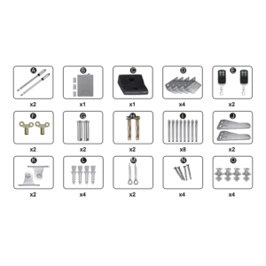 FOTO KELENGKAPAN GATE PRO X MESIN SWING GATE OTOMATIS 250 KG AUTOMATIC OPENER MURAH