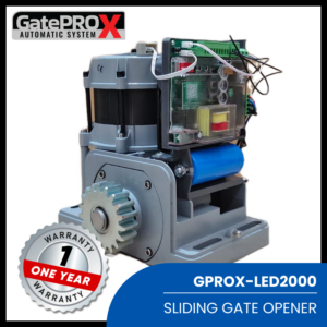 FOTO PRODUK GATE PRO X MESIN PAGAR SLIDING OTOMATIS 2 TON LED GPROX-LED2000 TERBARU