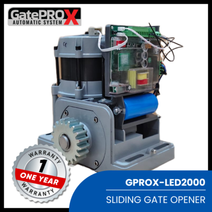 FOTO PRODUK GATE PRO X MESIN PAGAR SLIDING OTOMATIS 2 TON LED GPROX-LED2000 TERBARU