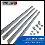 FOTO PRODUK GEAR RACK 1 METER STEEL TRACK SLIDING GATE 10MM GATE PRO X