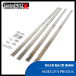 FOTO PRODUK GEAR RACK STEEL 8MM 1 METER SLIDING GATE OPENER GATE PRO X READY STOCK